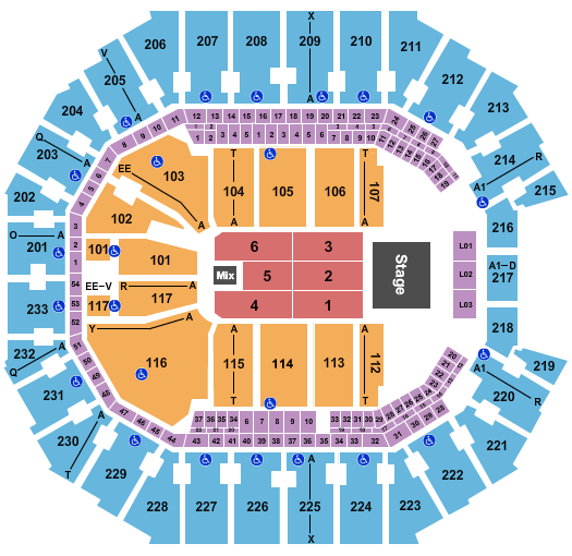 Spectrum Center Brooks & Dunn Seating Chart